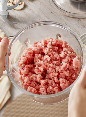 小熊绞肉机QSJ-E03C8家用绞馅机碎肉机一体机料理辅食机搅拌约2L