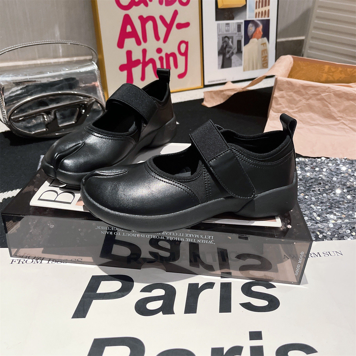 真皮版~欧货一字玛丽珍分趾猪蹄鞋芭蕾风平底鞋单鞋船鞋小皮鞋女,淘宝优惠券,粉丝福利购,淘宝优惠卷