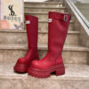 European letter decorated platform Martin boots for women