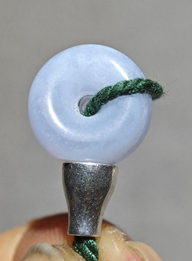 蓝玛瑙佛头三通文玩配饰藏式14MM