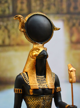 荷鲁斯雕像守护神树脂工艺品