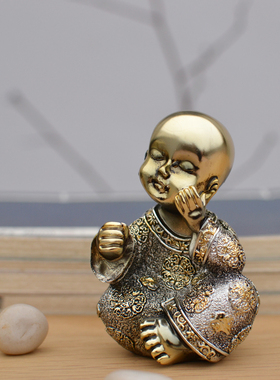 可爱风少林三不q版家居车摆件