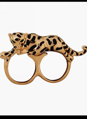 美洲豹双指戒指A42 FOREVER21