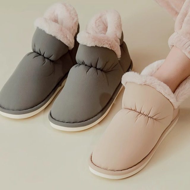 朴西冬款毛绒加厚包跟保暖男女情侣棉拖鞋家居高帮产后防滑月子鞋,淘宝优惠券,粉丝福利购,淘宝优惠卷