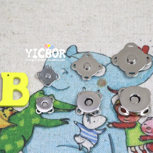 Металлическая серия серии двойной магнитной скрытой ручной шва для магнитной пряжки сливы -кнопка шва для шва для ручного шва.