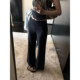 ອັບເກຣດ 2.0yoga folding waist cuffed, lazy ແລະສະດວກສະບາຍ, slimming ແລະກະທັດຮັດ-flared pants, trousers ສໍາລັບແມ່ຍິງ
