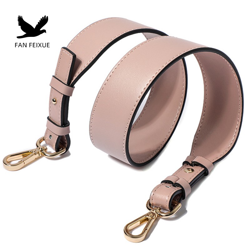 包带单买宽肩带可调节包包单肩带子配件替换真皮二层牛皮平纹黑色 - 图3