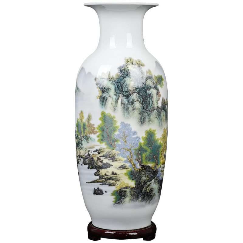 景德镇陶瓷器仿古青花瓷大花瓶摆件客厅富贵竹插花家居工艺装饰品,淘宝优惠券,粉丝福利购,淘宝优惠卷