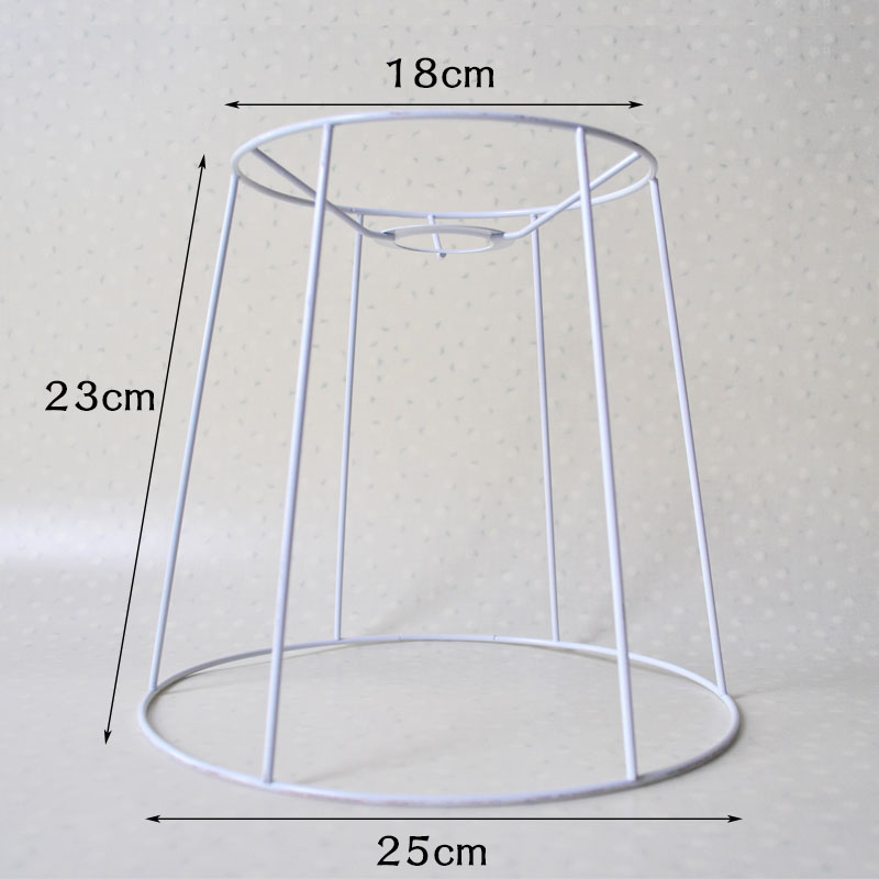 灯饰铁架五金DIY锥型灯罩架子环灯具配件台灯吊灯连体灯架配件