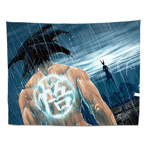 二次元动漫七龙珠挂布孙悟空网红直播背景布卧室床头宿舍装饰墙布 - 图3