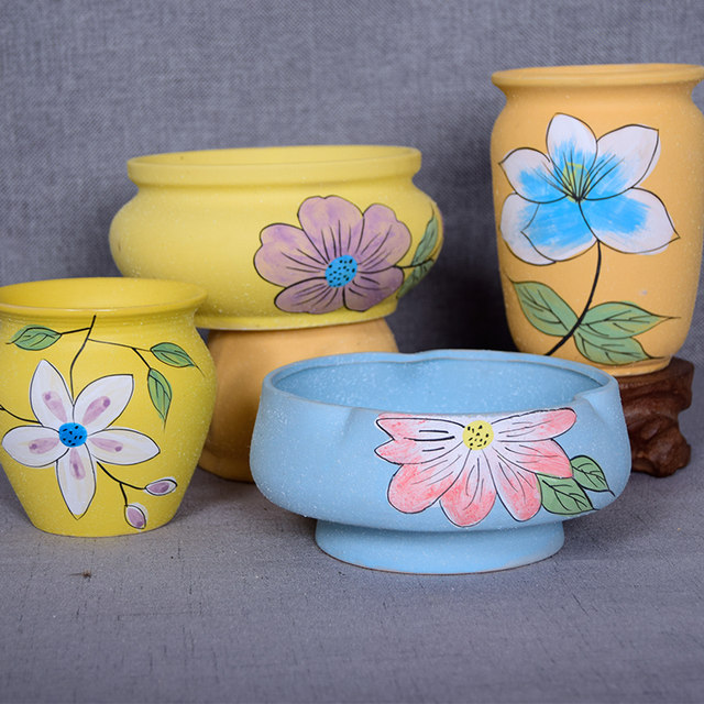 Succulent plant flowerpot ceramic simple creative