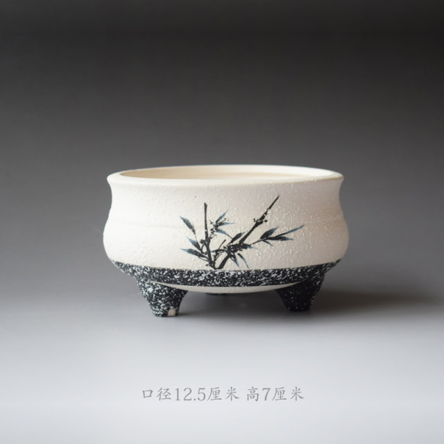 Succulent plant flower pots Succulent flower pots coarse pottery green plant ceramics simple personalized creative flower pots potted ceramic pots