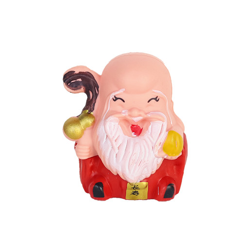 蛋糕装饰祝寿主题寿公寿婆寿桃摆件件软陶树脂搪胶硅胶模烘焙装饰 - 图3