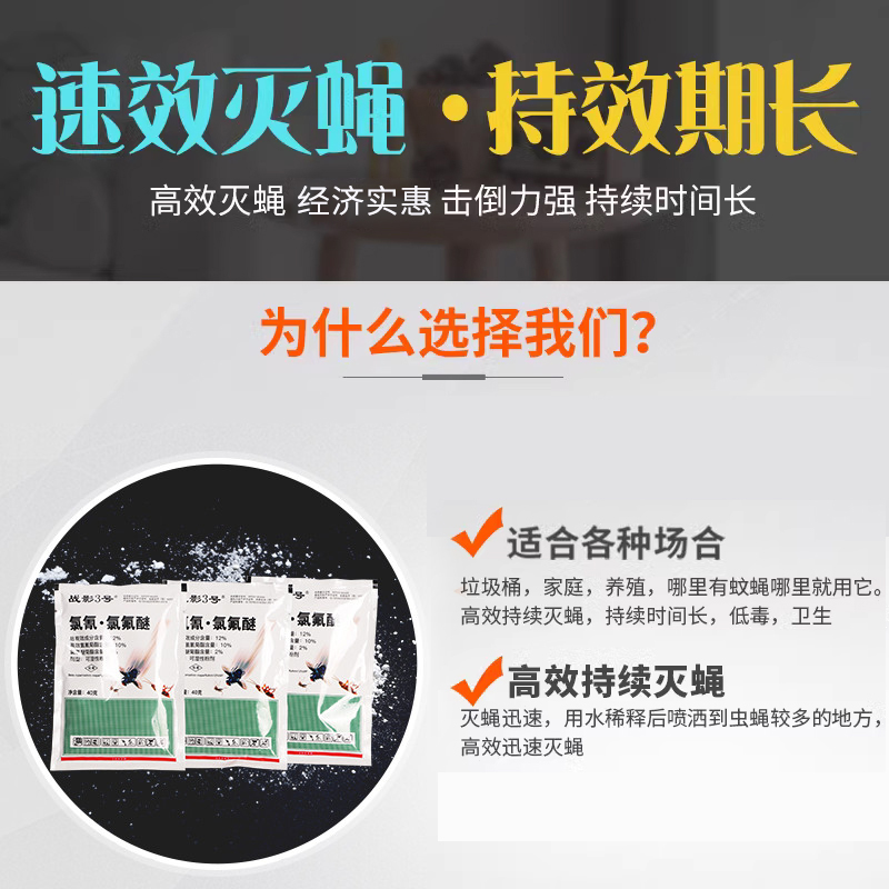 战影3号家用养殖场户外大面积杀蚊灭苍蝇药蝇蚊通灭蝇子杀虫喷剂 - 图0