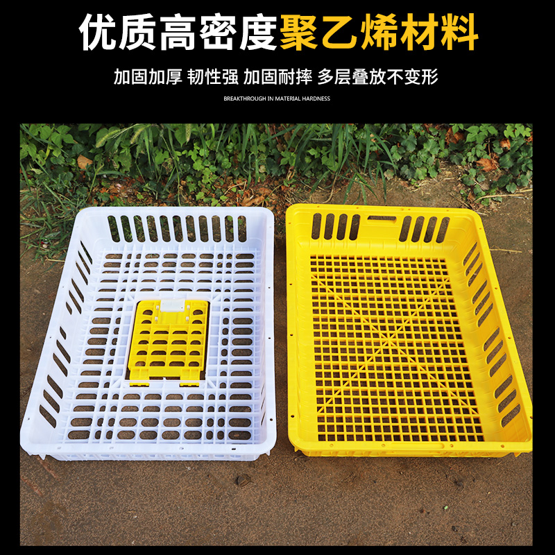 鸡笼运输笼塑料家禽周转箱筐成鸡鸭鹅鸽子笼子家用大号兔笼养殖笼,淘宝优惠券,粉丝福利购,淘宝优惠卷