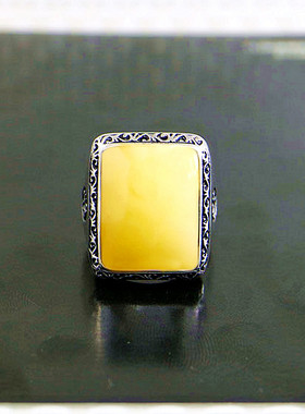 宏利925纯银戒指空托男戒指托