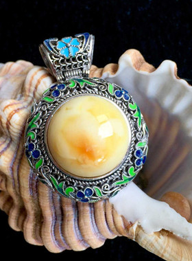 宏利925纯银吊坠空托掐丝18*18