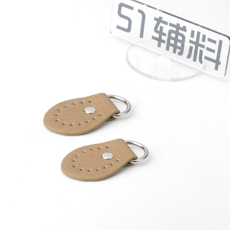 日式小圆片双面PU皮搭扣D环侧耳黑D型扣手工DIY箱包包带配件辅料,淘宝优惠券,粉丝福利购,淘宝优惠卷