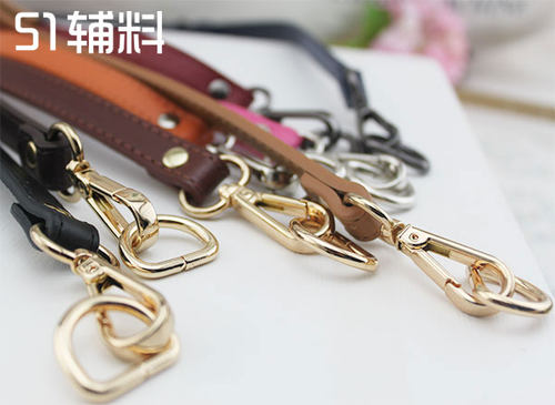 高档五金金属扣浅金色D扣半圆扣包带挂扣环扣子DIY箱包配件51辅料 - 图1