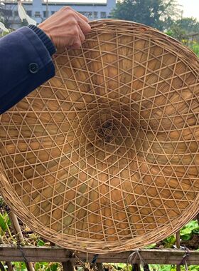斗笠舞蹈防雨防晒草帽男士老式遮阳太阳帽编织户外跳舞洋气户外