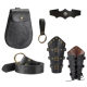 Cross-border medieval Viking style warrior retro outdoor fencing leather PU leather sword sheath wish Japanese buckle scabbard