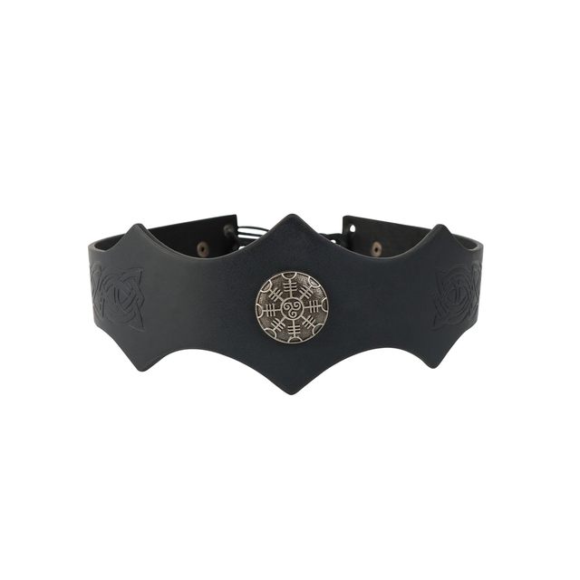 Cross-border medieval Viking style warrior retro outdoor fencing leather PU leather sword sheath wish Japanese buckle scabbard