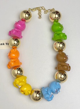 亚克力彩色算盘珠手感漆切面车轮珠DIY手机链钥匙扣链条饰品配件