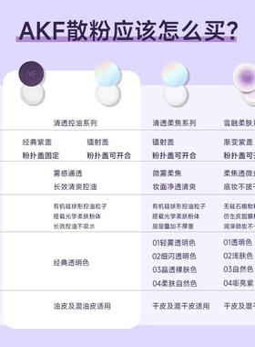 [5折清仓]AKF散粉控油持久定妆