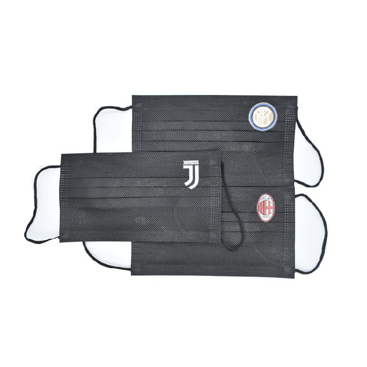 Ac米兰足球俱乐部 意甲尤文图斯ac米兰国米一次性三层口罩个性定制图案logo含熔喷布 图片价格品牌报价 原仓数据