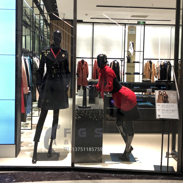 哥弟阿玛施橱窗展示人台服装店模特道具女全身时尚女装陈列模特儿