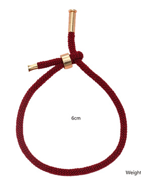 新款DIY转运手绳 简约情侣红绳自由调节扣米兰线个性精美串珠手饰