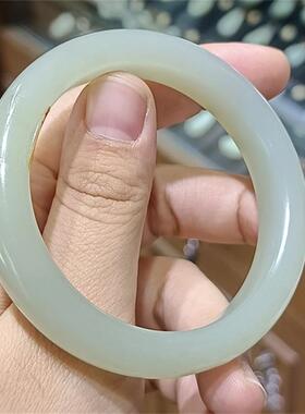 小石头和田玉手镯籽料