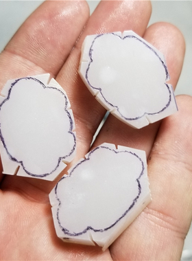 羊脂玉宝宝锁私家定做满皮籽料