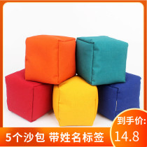 Pure Color Children Lose Sandbags Handmade Nursery Canvas Elementary School Kids Sports Class Training Throwing Toys