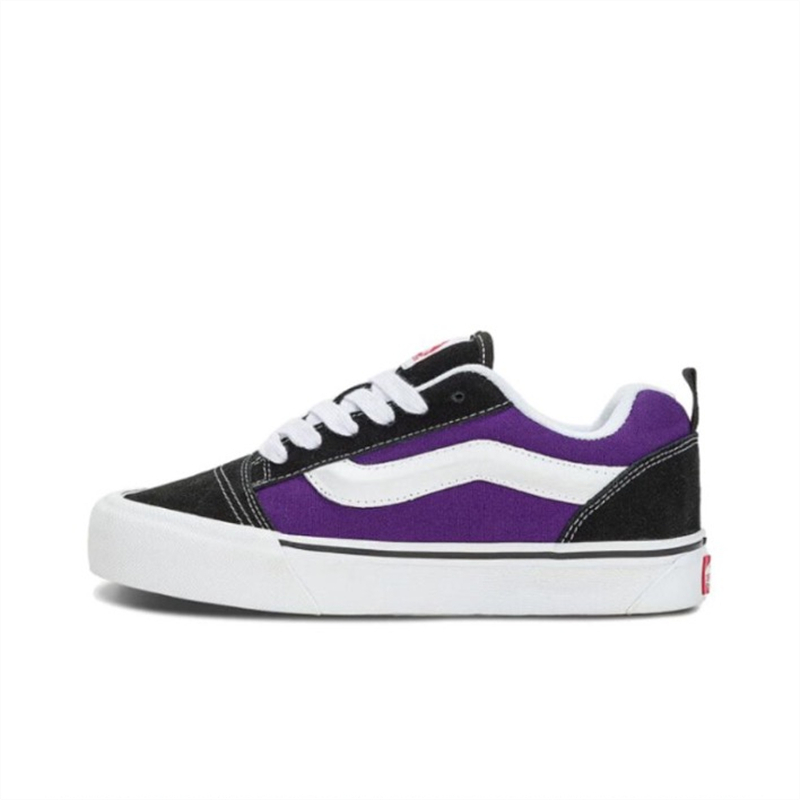 VANS Knu Skool 休闲耐磨 运动休闲面包鞋 VN0009QCWHT VN0009QCB - 图3