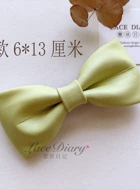 蕾丝日记真皮绵羊皮简约时尚发夹
