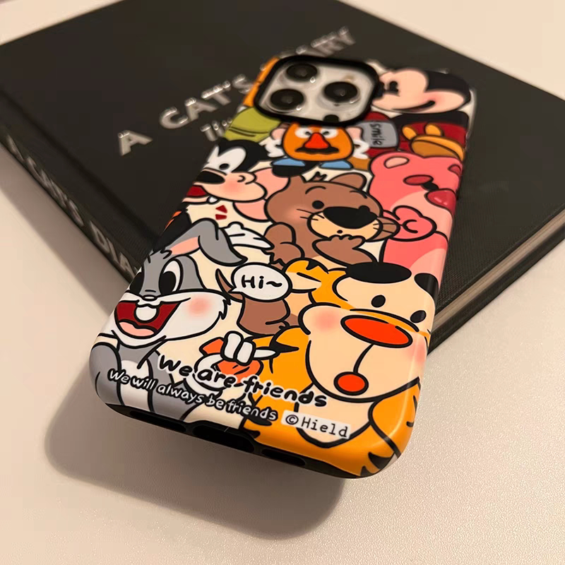 原创适用于苹果15promax手机壳iPhone13菲林11高级感12华为mate60小米14plus小众不撞壳泼墨卡通动画可爱简约