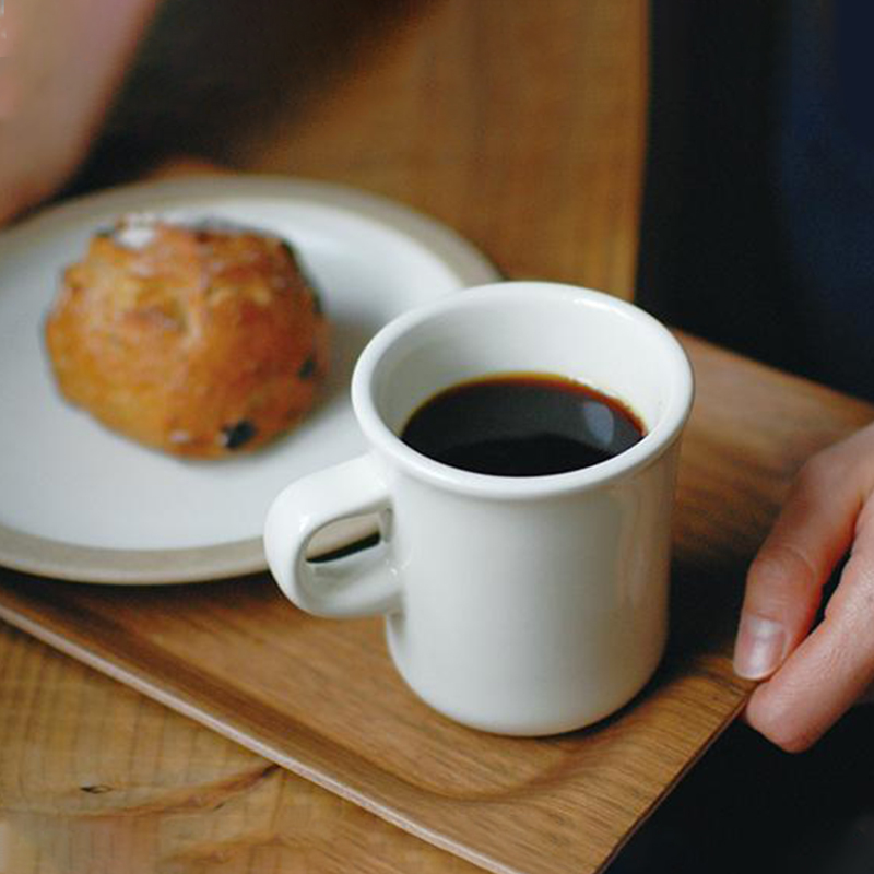 日本进口KINTO简约纯色瓷杯陶瓷马克杯加厚耐热美式咖啡杯喝水杯-图1