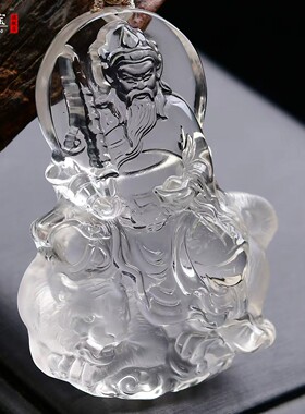 白水晶赵公明龙虎武财神赵玄坛