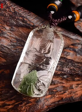 绿幽灵阿弥佛吊坠属猪属狗本命佛