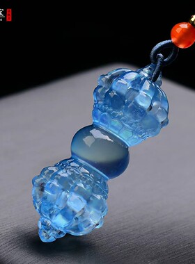 海蓝宝九股金刚杵吊坠法器降魔杵