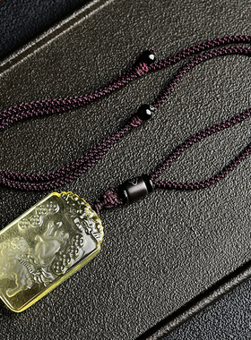 属猴2026年吉狮赐桃吉祥宏项链