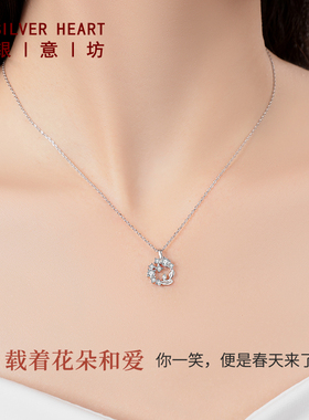 花环项链轻奢小众设计感