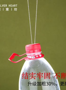 纯银999项链女素链可穿吊坠银链