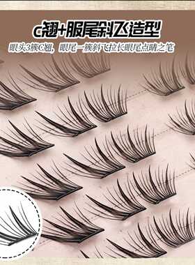 小薄片布里斯班不朽情缘假睫毛柔软初学者隐形新手单簇卷翘