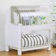Japanese dish storage rack storage box cupboard home kitchen storage box drain rack tableware storage rack storage cabinet