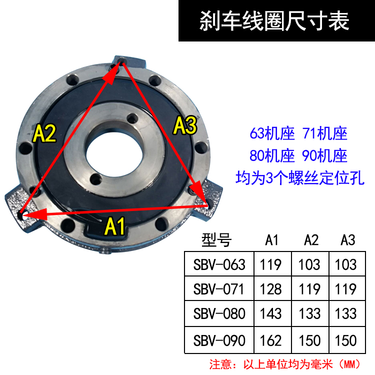 TECO东元电机刹车制动器SBV电磁刹车线圈晟邦CPG产华SANHWA刹车片 - 图3