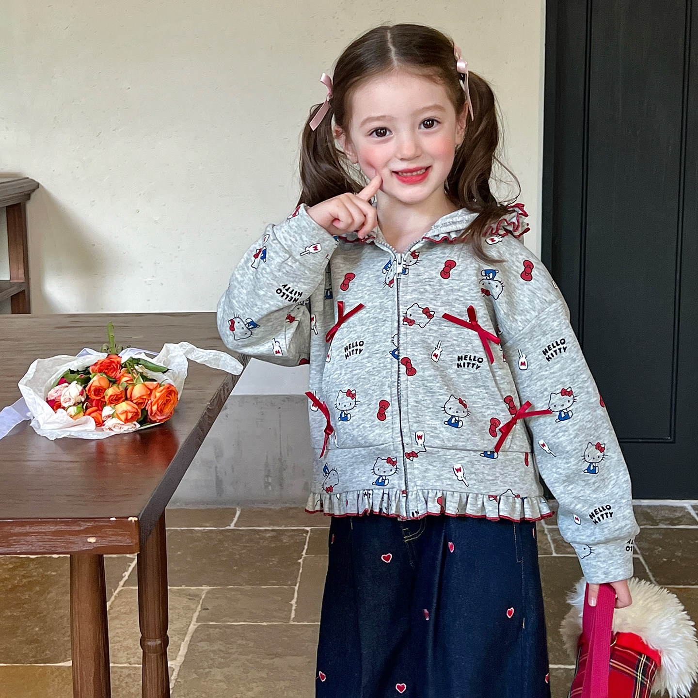 栀了成长记女童韩版加绒卫衣外套春季2026新款儿童宝宝休闲连帽衫,淘宝优惠券,粉丝福利购,淘宝优惠卷