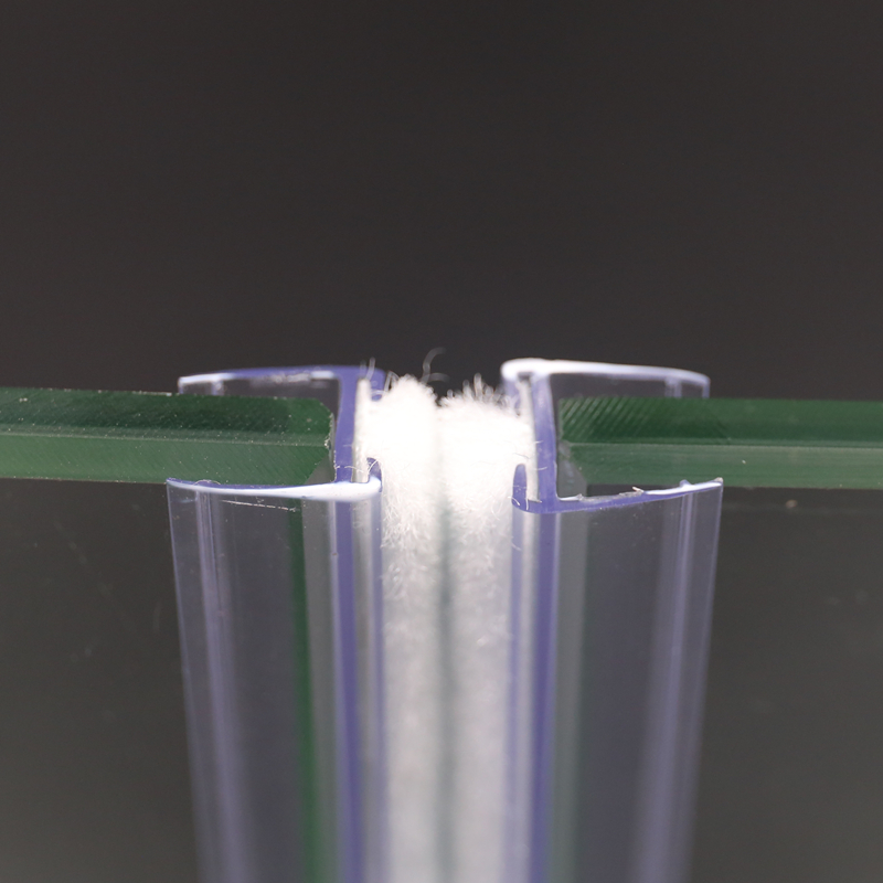 玻璃门密封毛条防风防撞条 挡风条 自动玻璃门密封胶条带毛条静音 - 图1