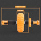 Silent abdominal wheel single wheel bearing abdominal muscle wheel